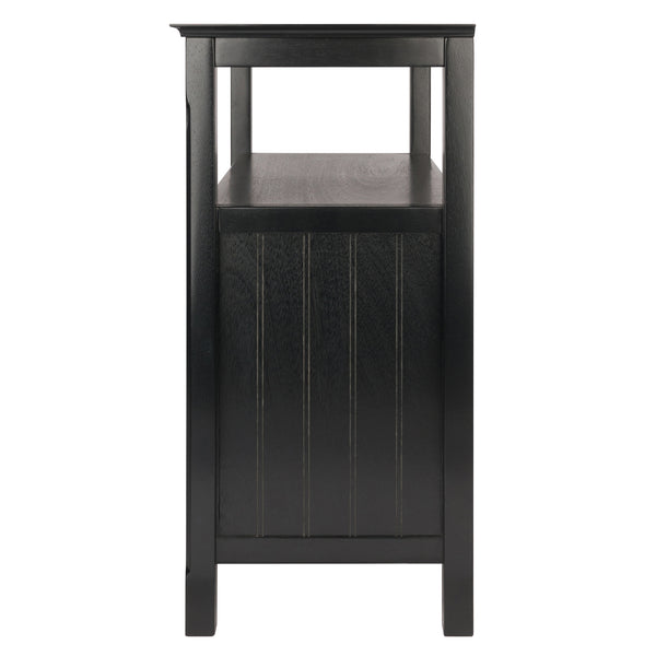 Winsome Wood Timber Buffet Cabinet - Elegant Black Storage Solution With Open Shelf & Stylish Design For Home Decor Black Solid ,Composite Wood 20236-winsome-wood