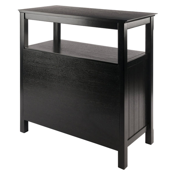 Winsome Wood Timber Buffet Cabinet - Elegant Black Storage Solution With Open Shelf & Stylish Design For Home Decor Black Solid ,Composite Wood 20236-winsome-wood