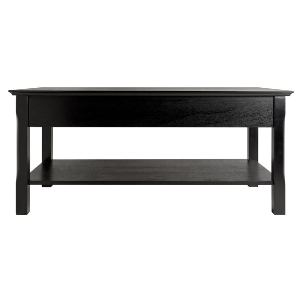 Winsome Wood Timber Coffee Table - Stylish Black Accent Piece With Storage Drawers & Open Shelf For Living Room Black Solid ,Composite Wood 20238-winsome-wood