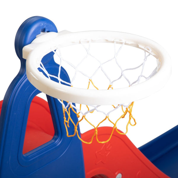 English Elm 5 in 1 Giraffe Toddler Playset with Slide Swing Basketball Ringtoss Football Target W2181P149199