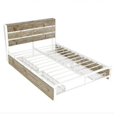 Full Size Platform Bed with 4 Drawers