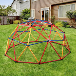 English Elm Children Outdoor Dome Climber Galvanized Steel Frame Backyard Play Structure 439 Lb W2181P149196
