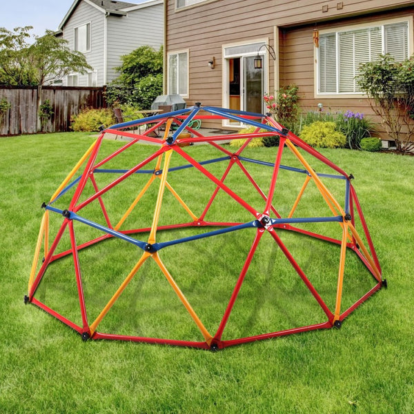 English Elm Children Outdoor Dome Climber Galvanized Steel Frame Backyard Play Structure 439 Lb W2181P149196