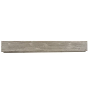 English Elm 72" Solid Cedar Floating Mantel Shelf with Brushed Grain Finish for Farmhouse Decor W1390138523