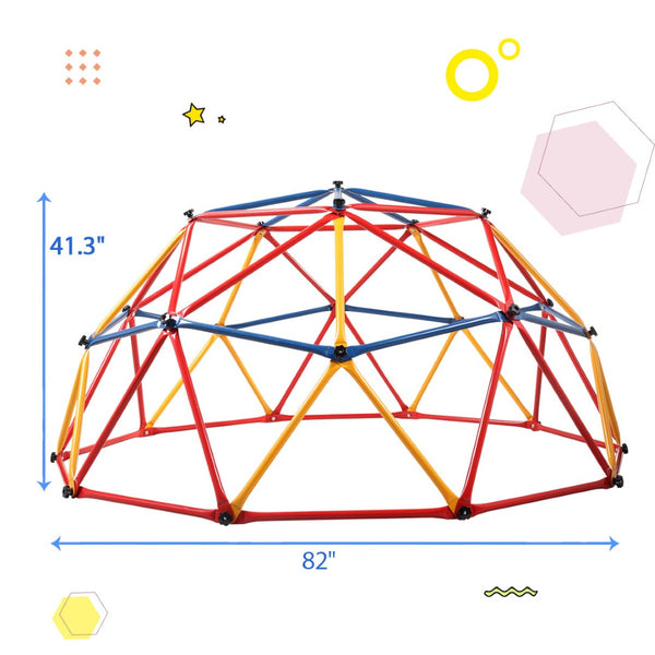English Elm Children Outdoor Dome Climber Galvanized Steel Frame Backyard Play Structure 439 Lb W2181P149196