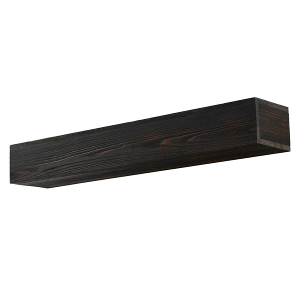 English Elm 72" Solid Cedar Floating Mantel Shelf Rustic Farmhouse Decor Display 50 Lb W1390138524
