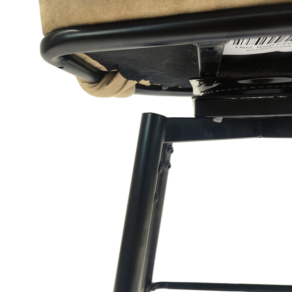 English Elm 28" Technical Leather Woven Bar Stool Set of 2 — 360° Swivel Upholstered Counter Stools, Durable Comfort Light Brown W2189131687