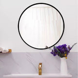 Hearth and Haven Tempered Mirror 28" Wall Circle Mirror For Bathroom Round Mirror For Wall, 20 Inch Hanging Round Mirror For Living Room, Vanity, Bedroom W1806P149705