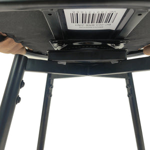 English Elm 28" Technical Leather Woven Bar Stool Set of 2 — 360° Swivel Upholstered Counter Stools, Durable Comfort Light Brown W2189131687