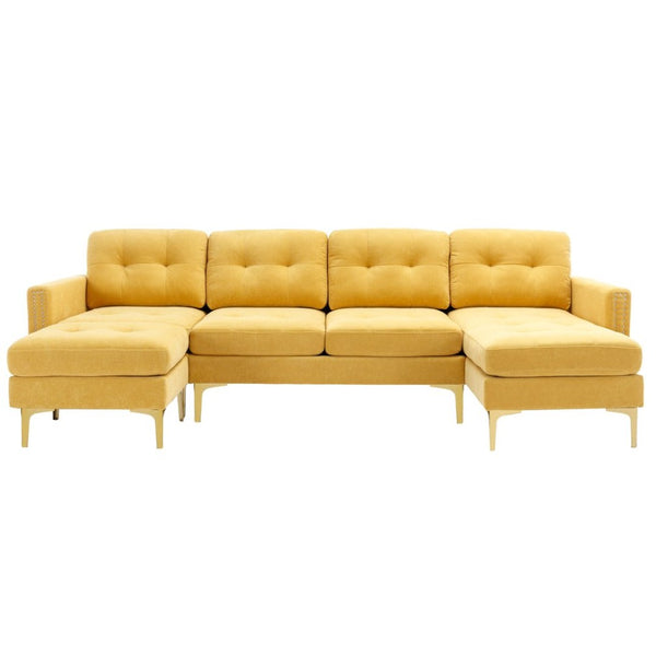 English Elm Twin Platform Bed Solid Pine Frame Six Drawer Storage Clean Modern Bedroom Design Yellow N719S000970L