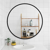 Hearth and Haven Tempered Mirror 32" Wall Circle Mirror For Bathroom Round Mirror For Wall, 20 Inch Hanging Round Mirror For Living Room, Vanity, Bedroom W1806P149708