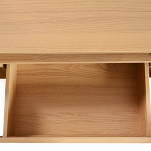 English Elm Rattan Modern Farmhouse TV Stand for TVs up to 85" — Rattan Media Console with Cable Management, Solid Wood Feet and Multi-Functional Storage WF316678AAP