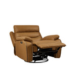 Hearth and Haven Liyasi Dual Okin Motor Rocking and 240 Degree Swivel Single Sofa Seat Recliner Chair Infinite Position , Head Rest with Power Function W820S00030