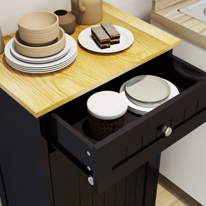 English Elm One Drawer Tilt Out Trash Cabinet Matte Black Mdf Kitchen Storage Bin Organizer W1120127325