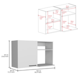 English Elm Alexandria 2 Piece Kitchen Set, Wall Cabinet + Utility Sink, White