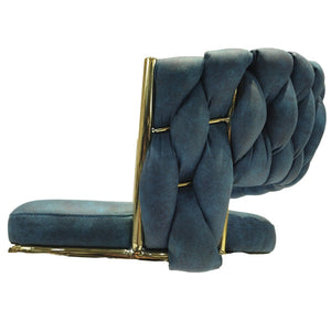English Elm 26" Swivel Barstools Set of 2 Woven Back Suede Upholstered Gold Leg Counter Chairs W2189S00841