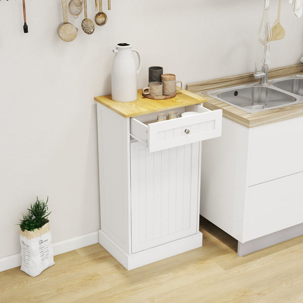 English Elm One Drawer Tilt Out Trash Cabinet Matte Black Mdf Kitchen Storage Bin Organizer W1120127324