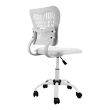 Hearth and Haven Home Office Chair Ergonomic Desk Chair Mesh Computer Adjustable Height Seat 360° Swivel Gaming Armless Chair-White W2163138758