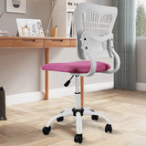 Hearth and Haven Home Office Chair Ergonomic Desk Chair Mesh Computer Adjustable Height Seat 360° Swivel Gaming Armless Chair Task-Pink W2163138754