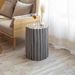 English Elm ET1009-16 Stylish Wood End Table with Modern-Contemporary Design, Elegant Finish and Durable Craftsmanship Grey B009140749