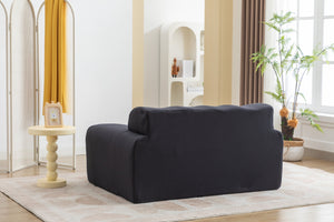 English Elm Large Foam 1 Seater Sofa with High-Density Comfort Foam, No Assembly Needed, Plush Modern Lounge Couch DARK GREY W1752P151333