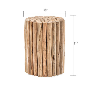 English Elm ET1009-16 Stylish Wood End Table with Modern-Contemporary Design, Elegant Finish and Durable Craftsmanship Natural B009140751