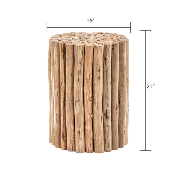 English Elm ET1009-16 Stylish Wood End Table with Modern-Contemporary Design, Elegant Finish and Durable Craftsmanship Natural B009140751