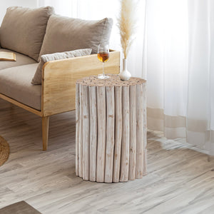 English Elm ET1009-16 Stylish Wood End Table with Modern-Contemporary Design, Elegant Finish and Durable Craftsmanship White B009140750