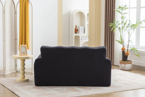 English Elm Large Foam 1 Seater Sofa with High-Density Comfort Foam, No Assembly Needed, Plush Modern Lounge Couch DARK GREY W1752P151333