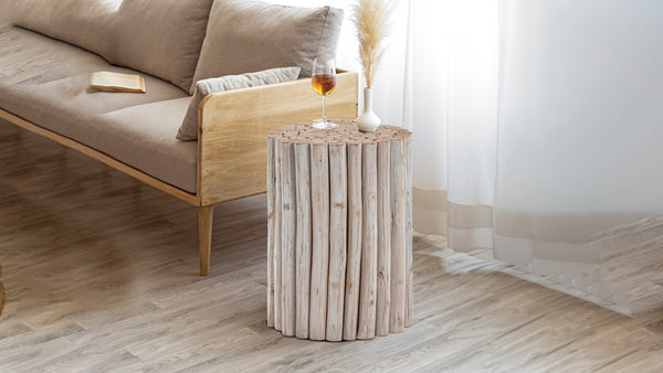English Elm ET1009-16 Stylish Wood End Table with Modern-Contemporary Design, Elegant Finish and Durable Craftsmanship White B009140750