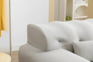 English Elm Large Foam 1 Seater Sofa with High-Density Comfort Foam, No Assembly Needed, Plush Modern Lounge Couch Beige W1752P151330