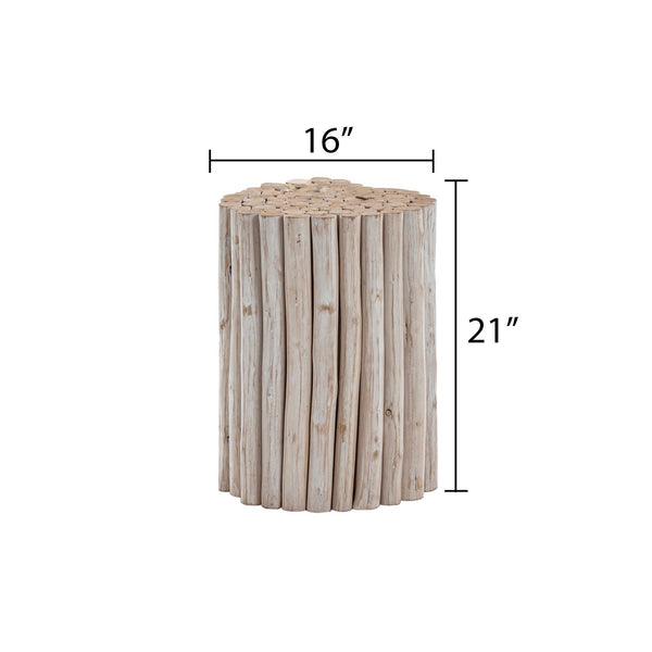 English Elm ET1009-16 Stylish Wood End Table with Modern-Contemporary Design, Elegant Finish and Durable Craftsmanship White B009140750