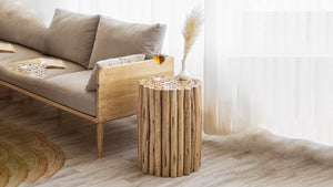 English Elm ET1009-16 Stylish Wood End Table with Modern-Contemporary Design, Elegant Finish and Durable Craftsmanship Natural B009140751