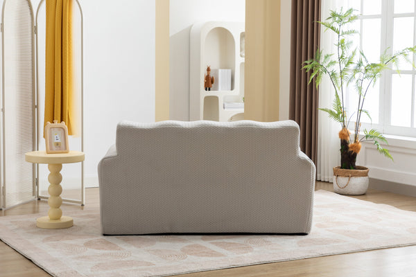 English Elm Large Foam 1 Seater Sofa with High-Density Comfort Foam, No Assembly Needed, Plush Modern Lounge Couch Beige W1752P151330