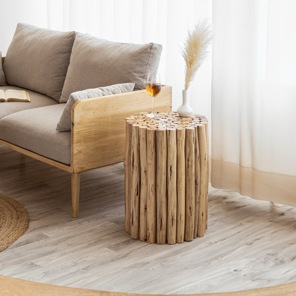 English Elm ET1009-16 Stylish Wood End Table with Modern-Contemporary Design, Elegant Finish and Durable Craftsmanship Natural B009140751