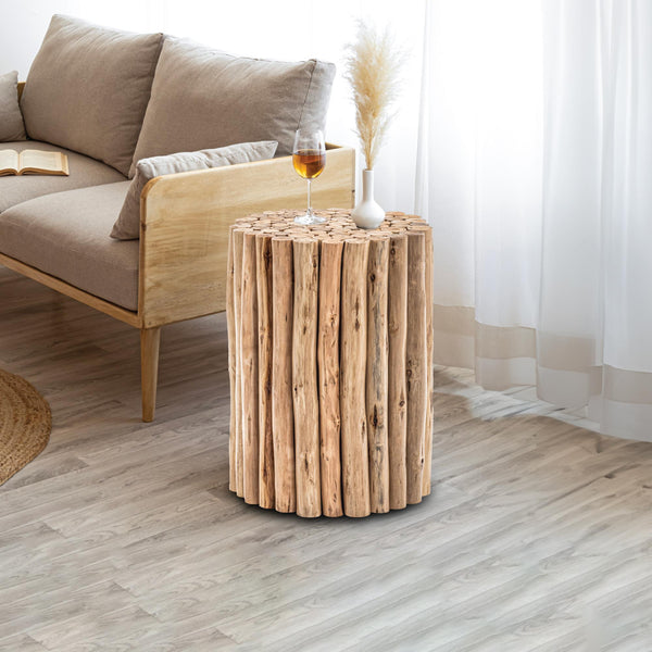English Elm ET1009-16 Stylish Wood End Table with Modern-Contemporary Design, Elegant Finish and Durable Craftsmanship Natural B009140751