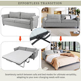 English Elm 80.7'' 2-In-1 Sofa Bed Sleeper With Large Memory Mattress(63''*70.9*3.3 Inch), For Living Room Spaces Bedroom