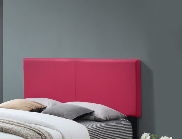 English Elm 1pc Xander Full Platform Bed Tall Padded Headboard Pu Upholstered Blush Frame ESFTIB807-F-SHB