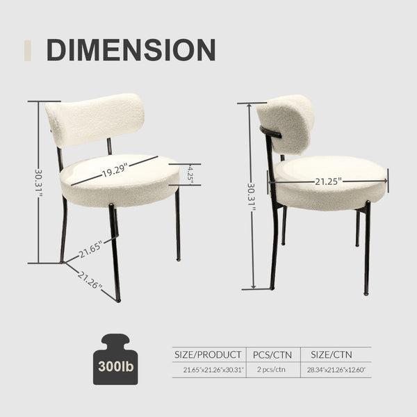 English Elm 62.4" Extendable Mdf Dining Table Set Seats 8 with Upholstered Curved Backrest Chairs Grey+White W2189S00944