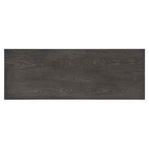 English Elm 4pc Counter Height Dining Set with Built-In USB & Outlets, Drawer Table and 3 Cushioned Stools Gray 69.25 L x 30.25 W x 8.5 H B011P151856