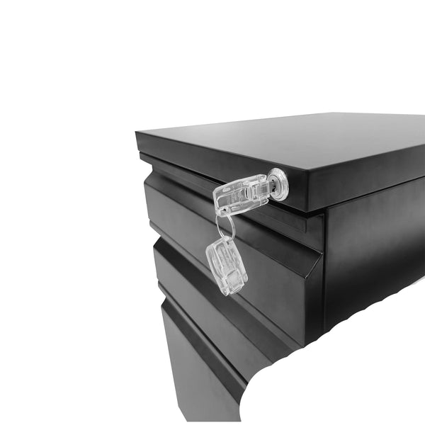 English Elm 3 Drawer Mobile File Cabinet With Lock - Secure Metal Organizer For Home Office, Fully Assembled! T2398P152001