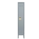 English Elm 1 Door 66"H Metal Lockers With Lock For Employees,Storage Locker Cabinet For Home Gym Office School Garage,Gray