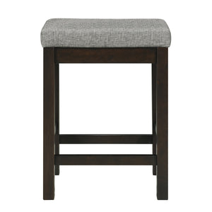 English Elm 4pc Counter Height Dining Set with Built-In USB & Outlets, Drawer Table and 3 Cushioned Stools Espresso 69.25 L x 30.25 W x 8.5 H B011P151855