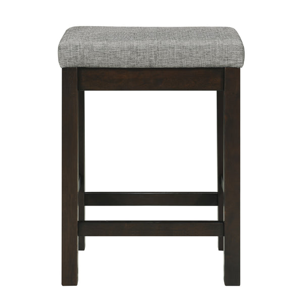 English Elm 4pc Counter Height Dining Set with Built-In USB & Outlets, Drawer Table and 3 Cushioned Stools Espresso 69.25 L x 30.25 W x 8.5 H B011P151855