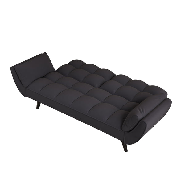 English Elm 74 Velvet 2-Seater Sofa with Solid Wood Frame, 57"x39" Compact Apartment Loveseat in Blue W1658135106