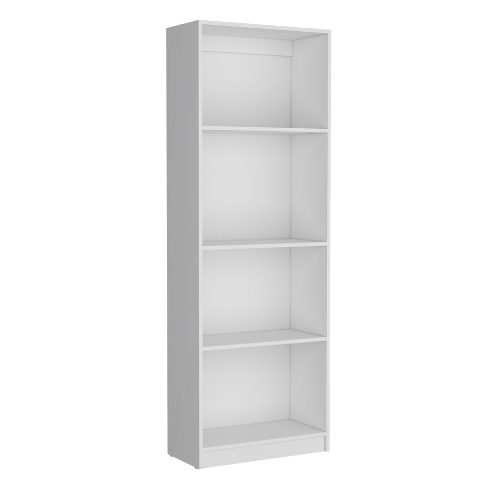 English Elm Oasis 3 Piece Living Room Set with Three White Bookcases, Engineered Wood, Secure Storage, Stylish Finish B092S00230