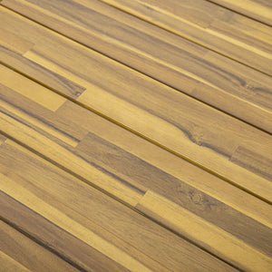 English Elm Christopher Knight Home® - DINING Table - Acacia Wood Outdoor Patio Table with Powder-Coated Metal Legs, UV Resistant Seating for 6 Adults 74322.00