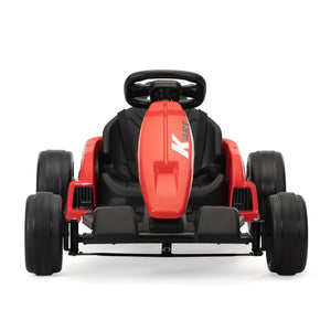 English Elm 24v Electric Kids Go Kart Dual Motor Drift Racer with Safety Gear Included W2181P152212