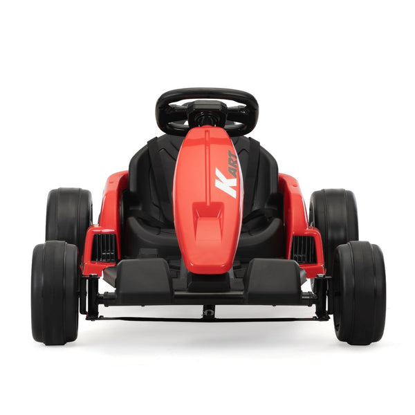 English Elm 24v Electric Kids Go Kart Dual Motor Drift Racer with Safety Gear Included W2181P152212