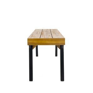 English Elm Christopher Knight Home® - BENCH( Acacia Wood Outdoor Dining Table for 6 with Rust‑Resistant Metal Legs, UV Treated Teak Finish, 300 lb Capacity 74323.00